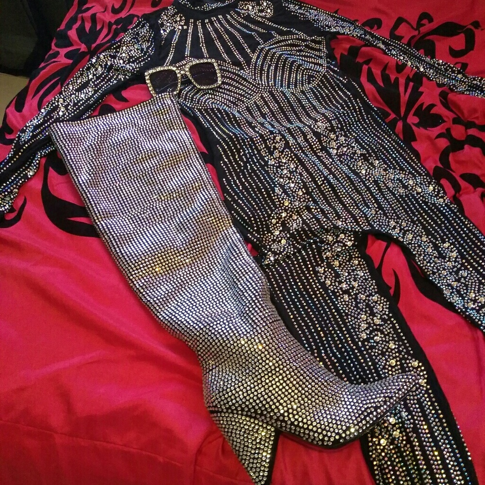Boots and bodysuit